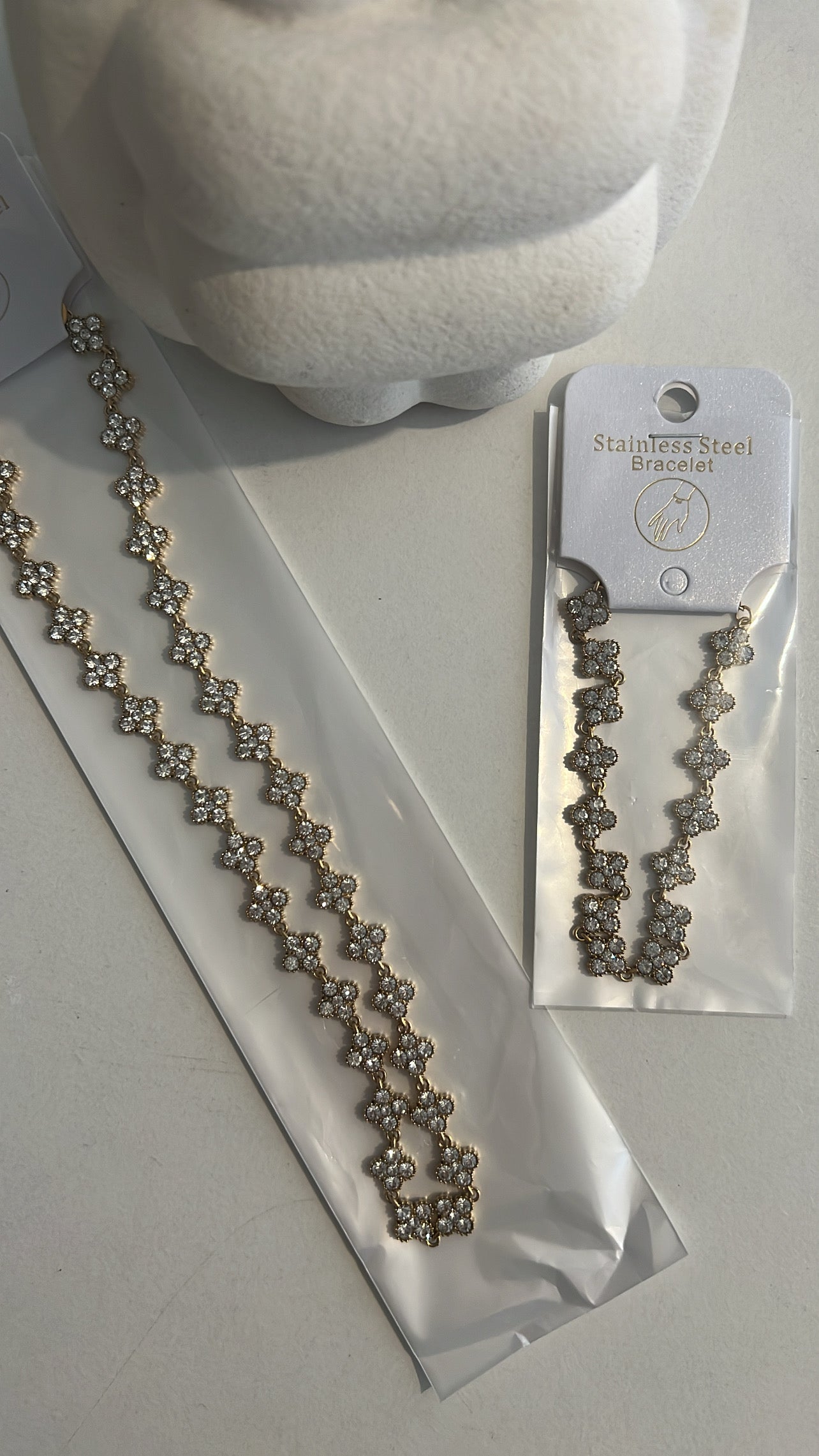 Collier/bracelet jawara acier inoxydable